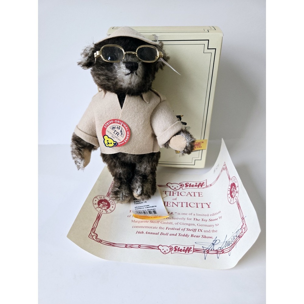 Steiff teddy bear w/ box T.R Ltd Edt 1500 1994 w/ tags‎ 00830